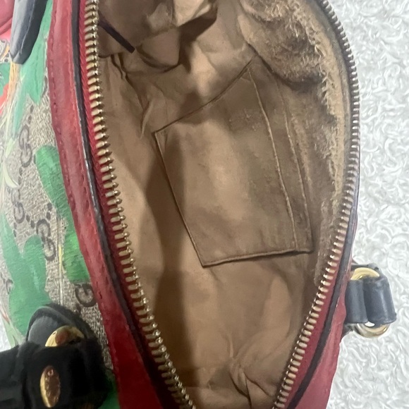 Gucci Multicolor GG Blooms Supreme Canvas and Leather Boston Bag - Picture 15 of 16